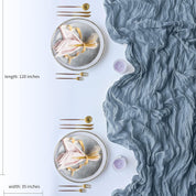 Pink Bohemian Gauze Table Runner 2-Pack - Polyester Fabric for Party and Birthday Table Decor