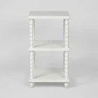 Bobbin Oak Side Table White