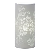 Floral Porcelain Table Lamp Lit 