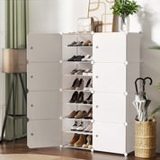 Shoe Cabinet DIY Storage Cube Shoe Box White Portable Organiser Stand