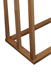 Bamboo Towel Bar Holder Rack 3-Tier Freestanding for Bathroom and Bedroom